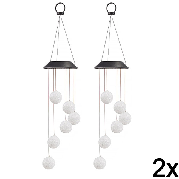 2x Solární závěsná lampa LED | AURAWIND