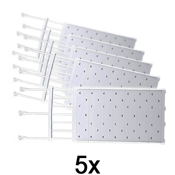 5x Nastavitelný policový regál | SHELFEXPEND