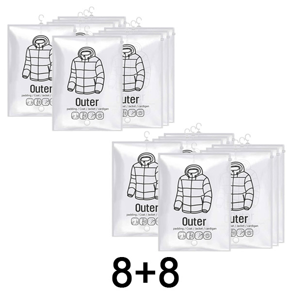 2x Vakuové sáčky na zavěšení (4 ks) | VACUHANG 4+4 ZDARMA